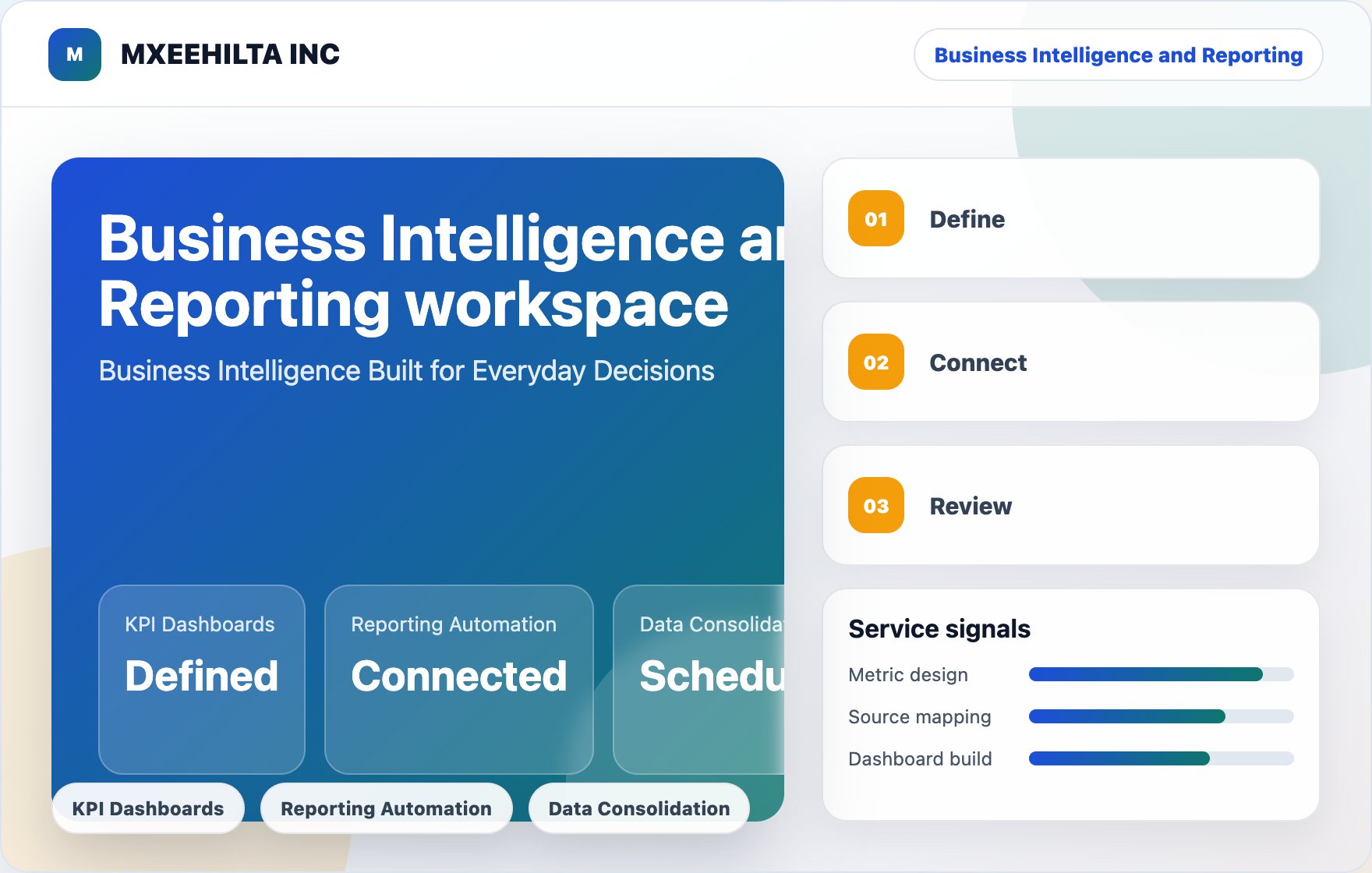 MXEEHILTA INC service workspace scene